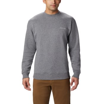 Columbia Muške Majice S Kapuljačom - Hart Mountain II Crew Fleece Sive | GIVZ-82490